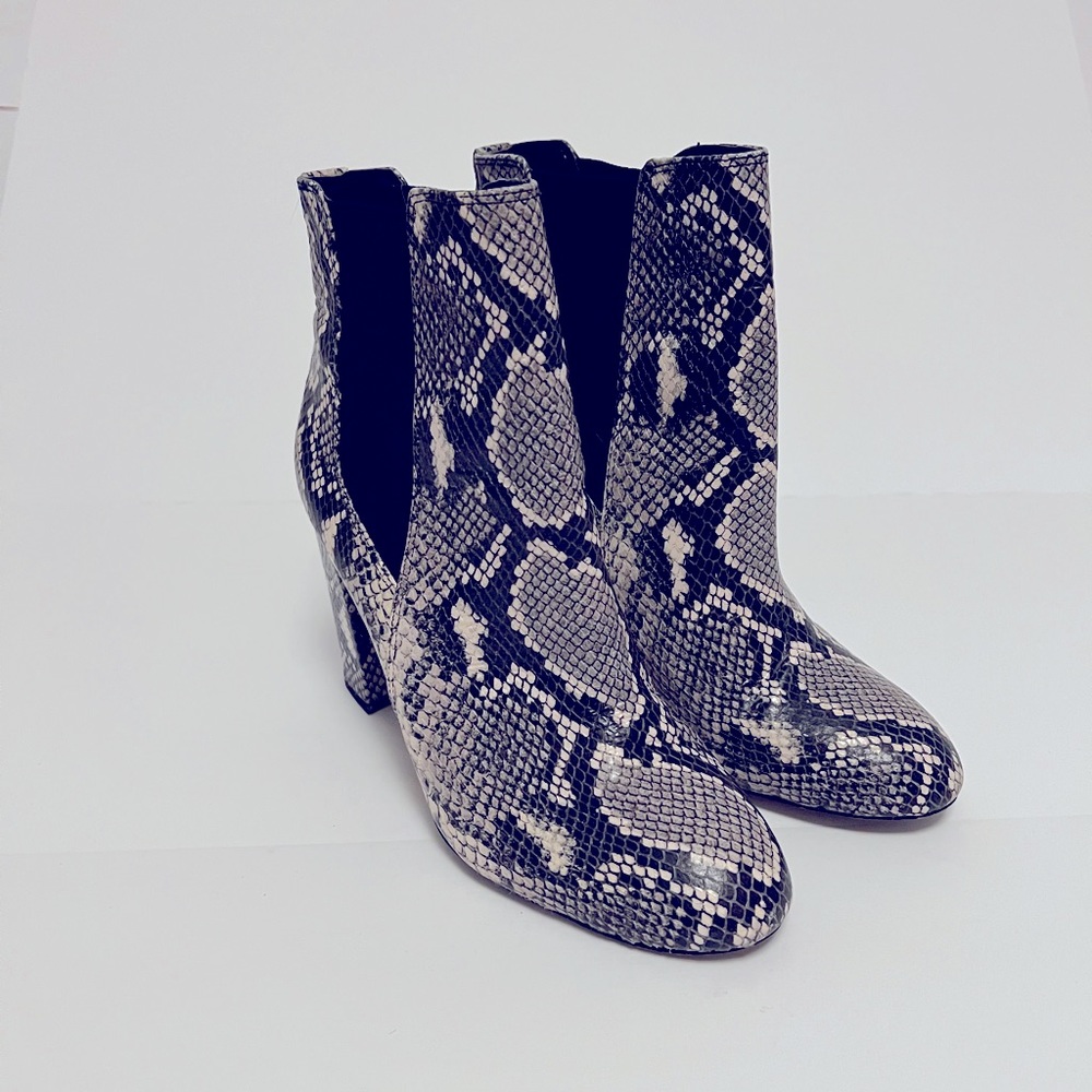 Sam Edelman snakeskin booties